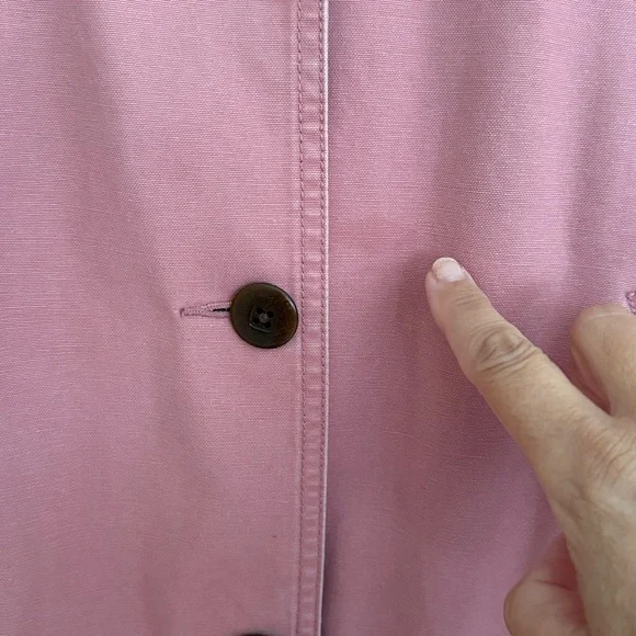 L.L. Bean Women's Barn Red chore coat Jacket with Corduroy Trim- - Picture 3 of 6